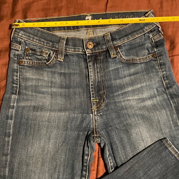 High Rise Skinny Jeans by 7 for all mankind GUC! - Picture 2 of 16